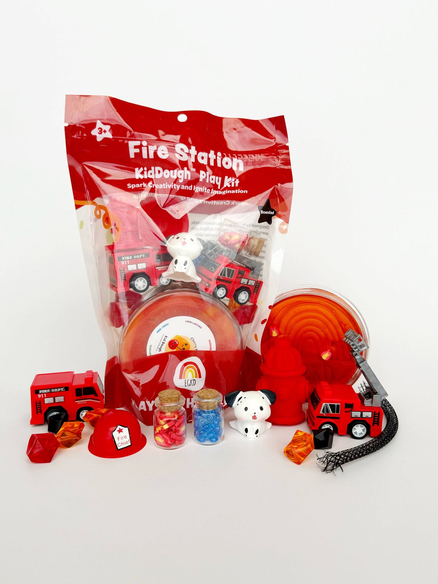 Fire Station KidDough Play Kit (Cherry Mango)