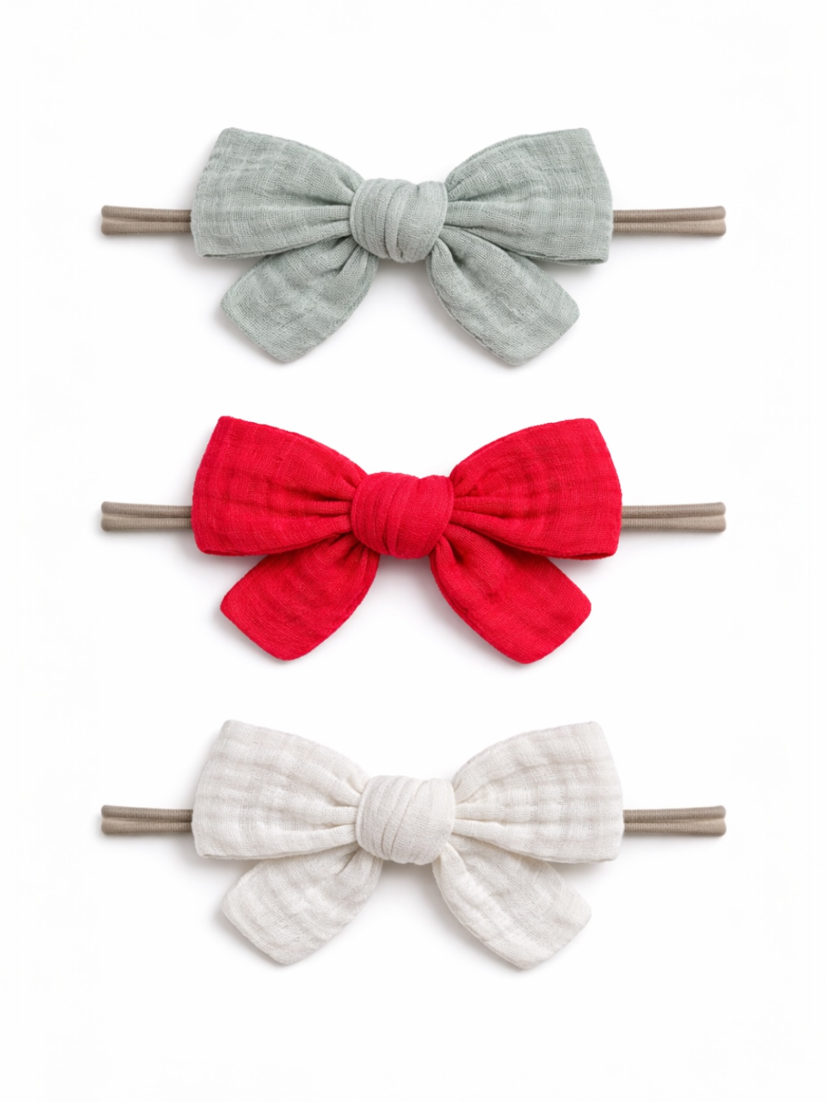 3-Pack Nylon Bows - Lucia