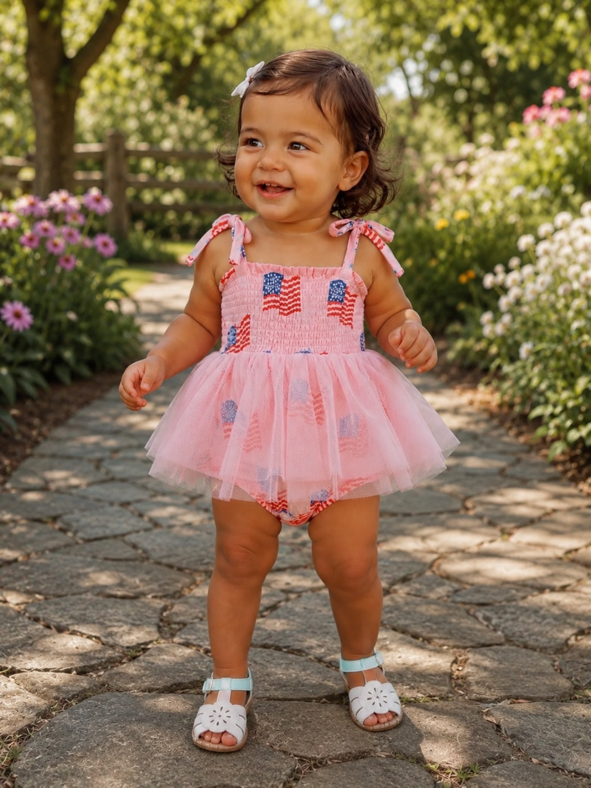 American Flag Pink Muslin Tutu