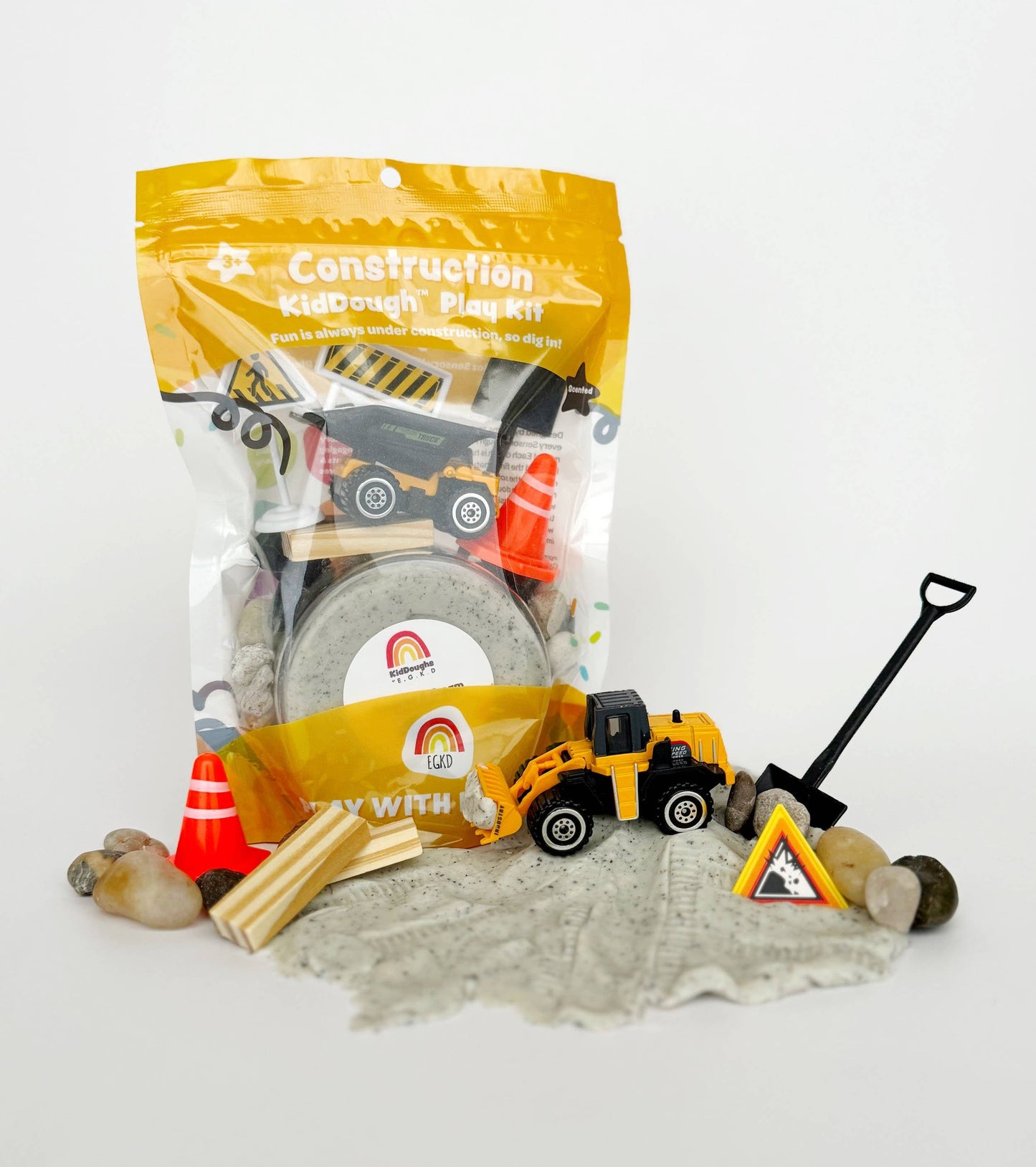 Construction KidDough Play Kit (Cookies & Cream)