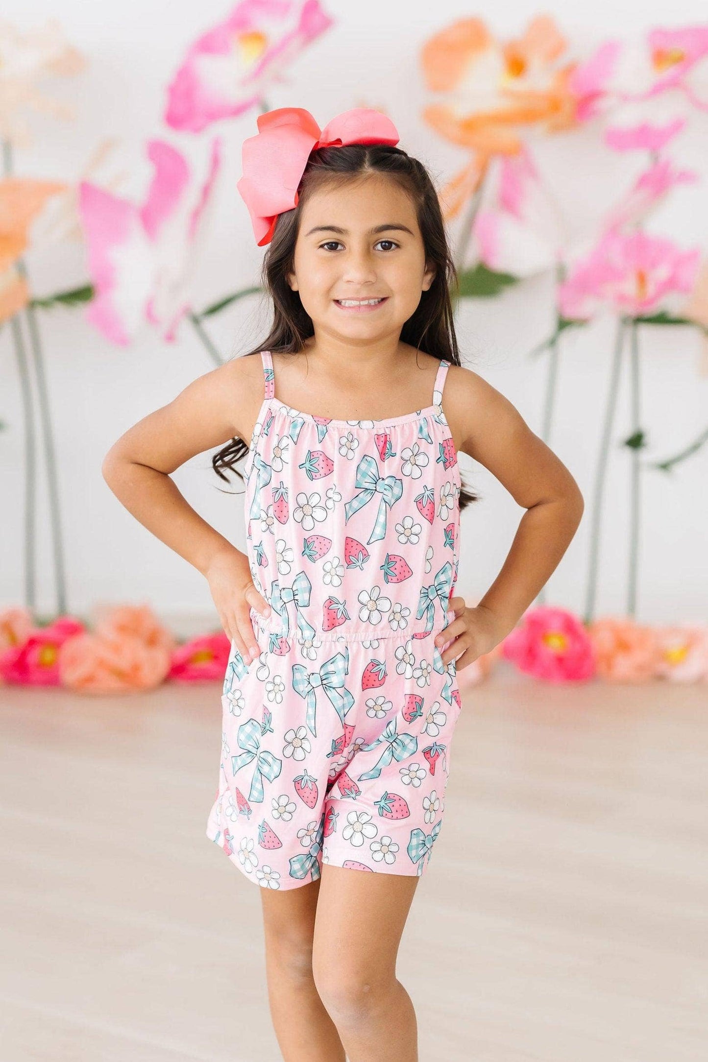 Berry Picnic Strappy Romper