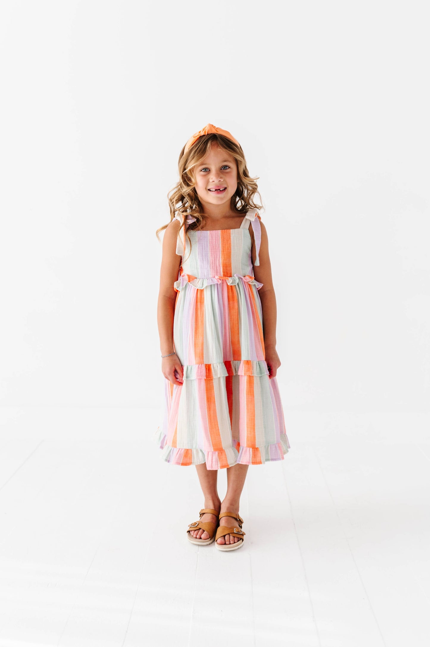 Sorbet Stripe Strappy Dress