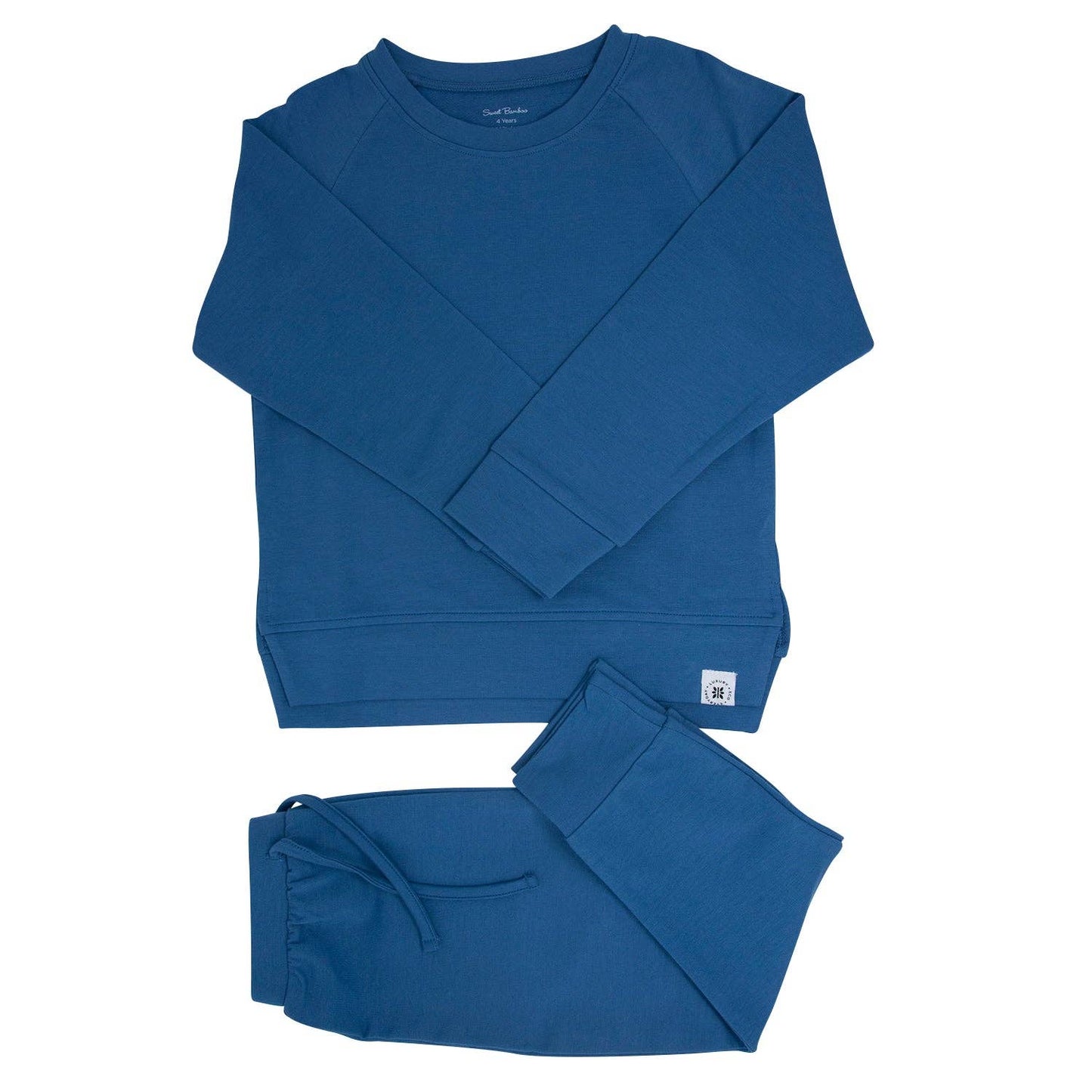 Crew Neck Jogger Set - Captain Blue French Terry