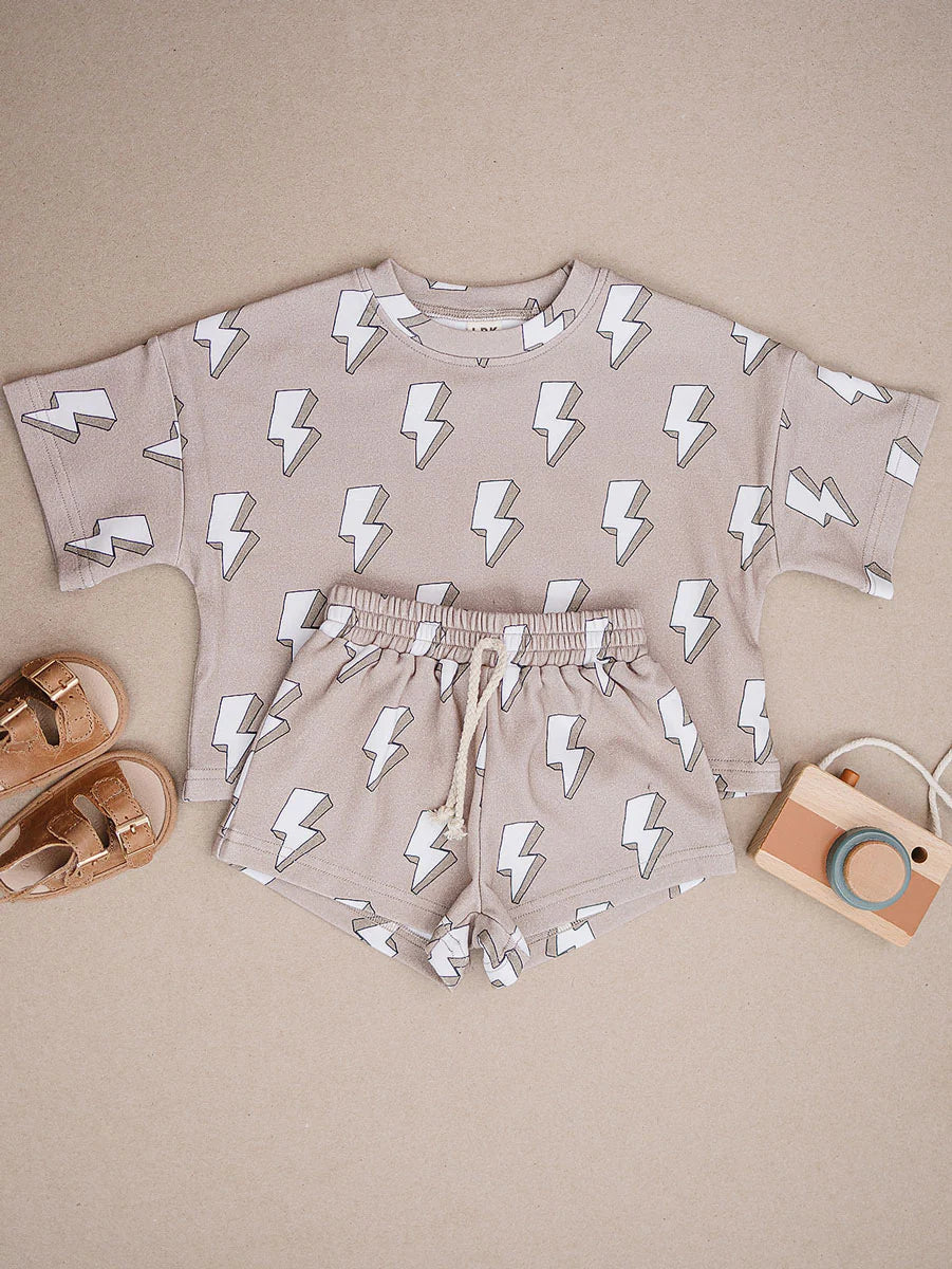 Electric Beige Shorts Set