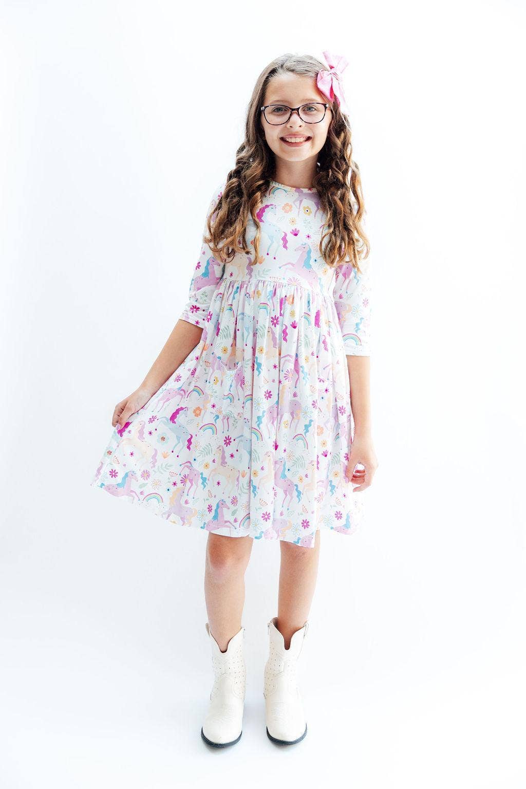 Rainbow Vibes Twirl Dress