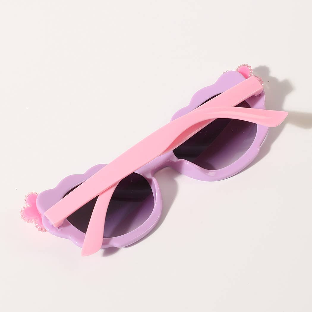 Colorful Fashion Sunglasses with Flower