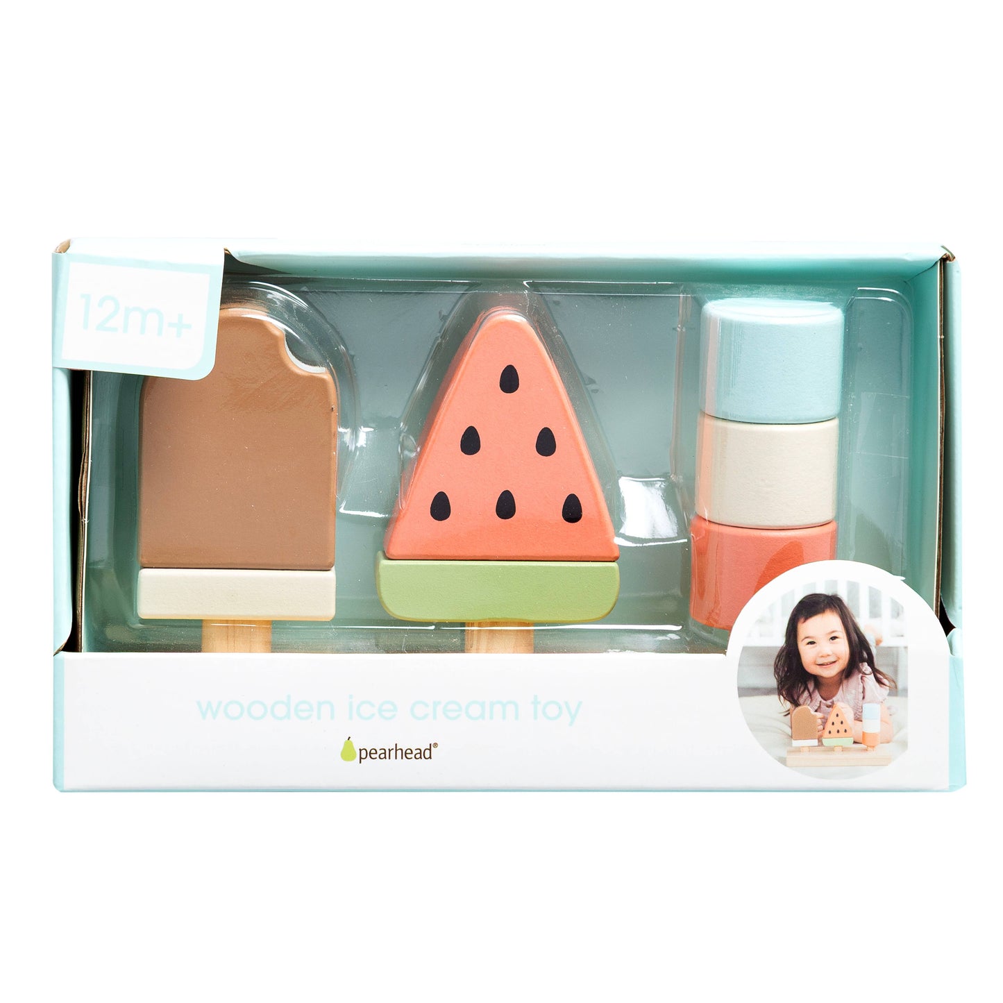 Wooden Ice Cream Stacking Toy