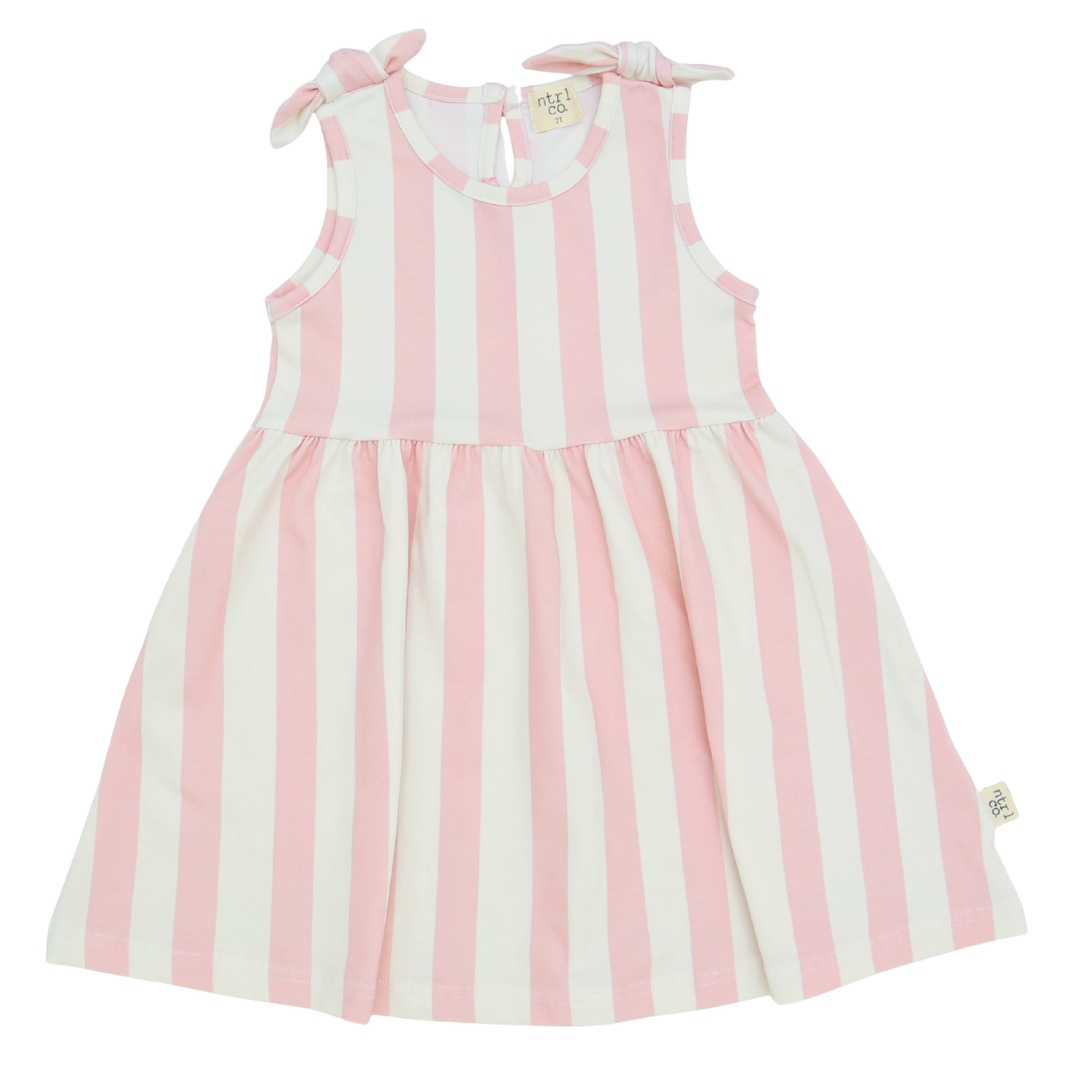 Sleeveless Twirl Dress | Beach Lines | Pink