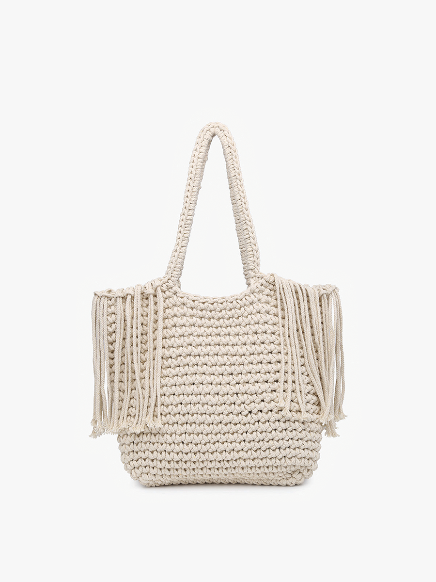 Macrame Fringe Satchel