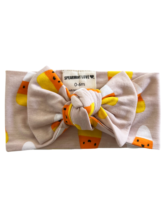 Candy Corn Knot Bow