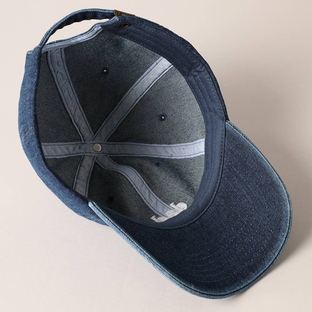 Dad Embroidered Denim Cap