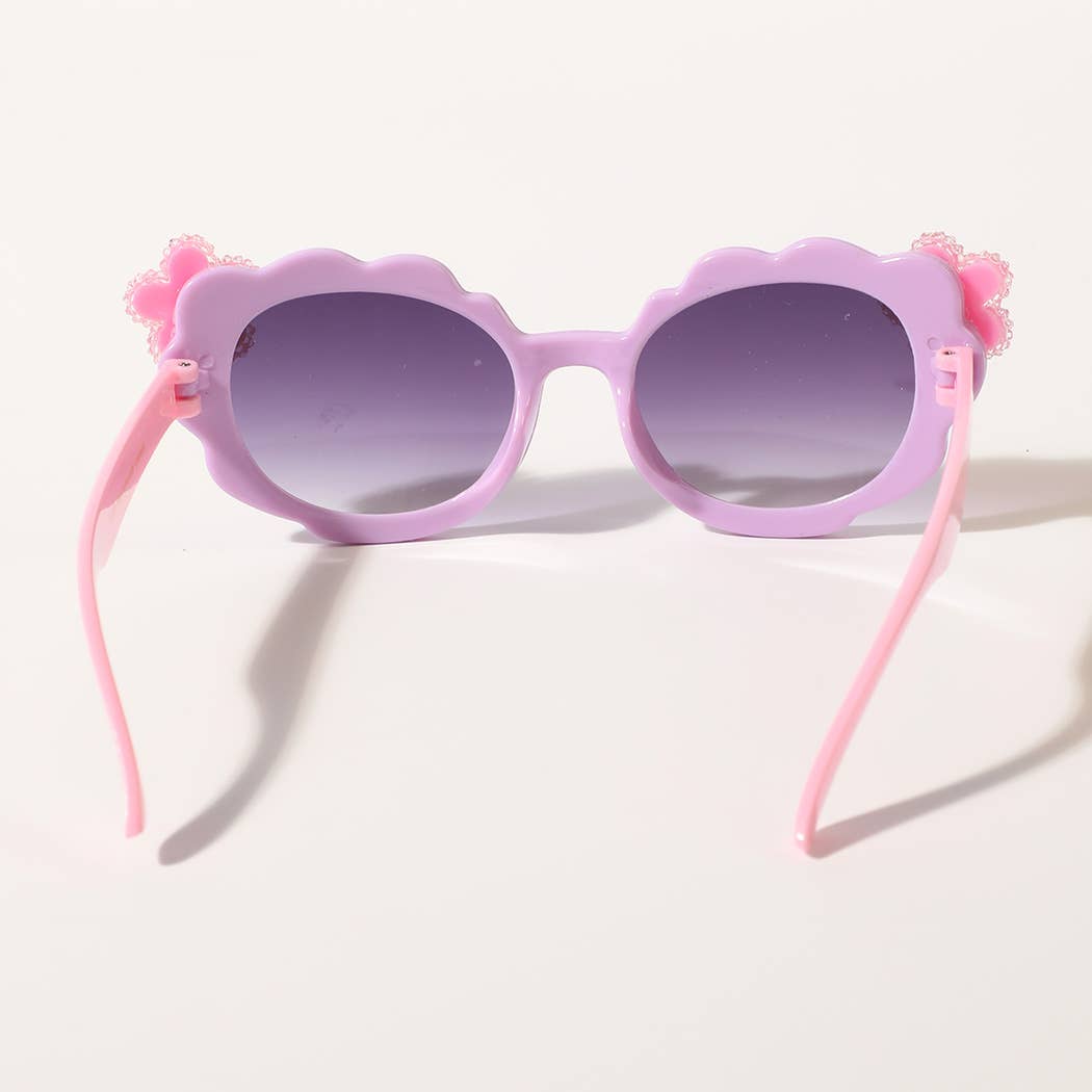 Colorful Fashion Sunglasses with Flower
