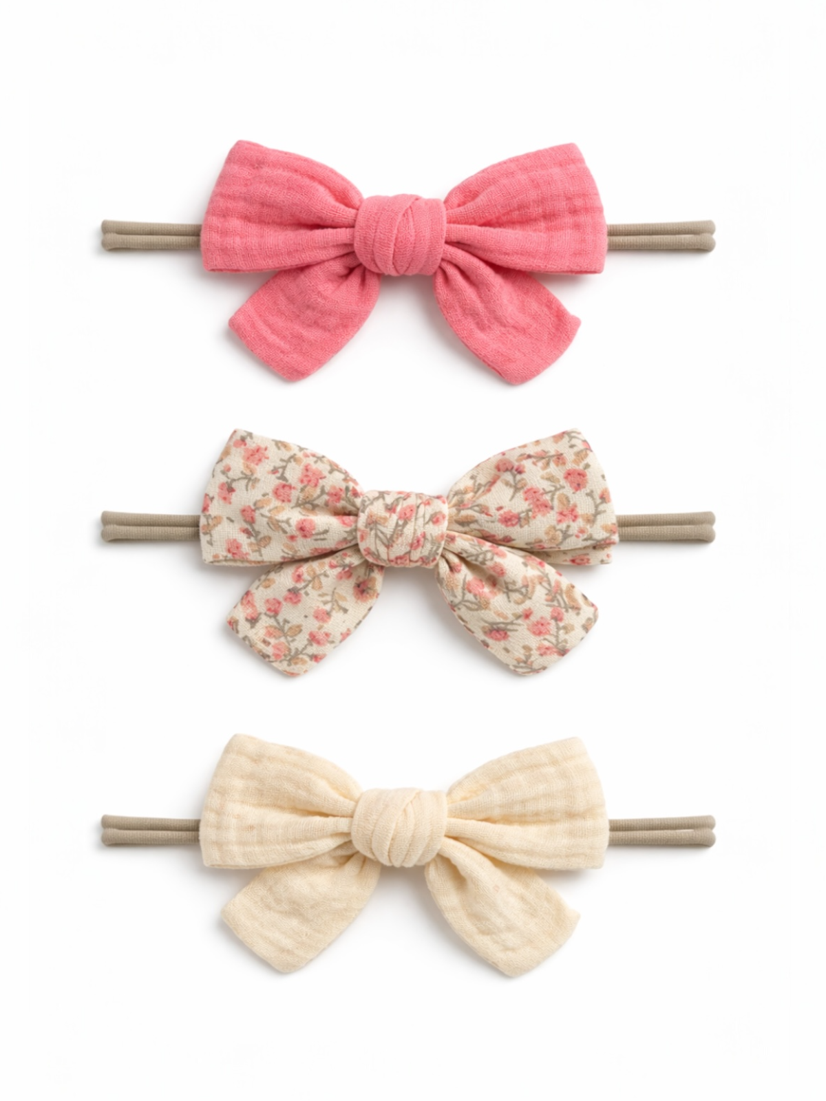 3-Pack Nylon Bows - Aurora