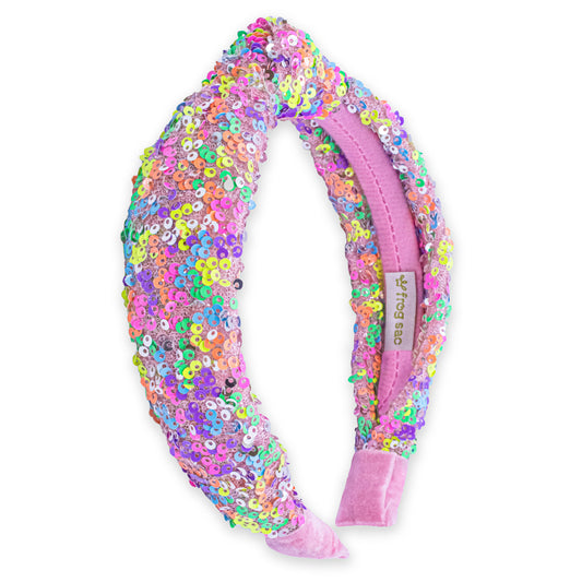 Kids Sequin Knotted Headband