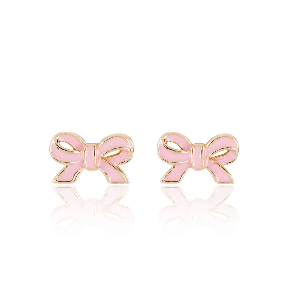 Pretty Pink Bow Earrings