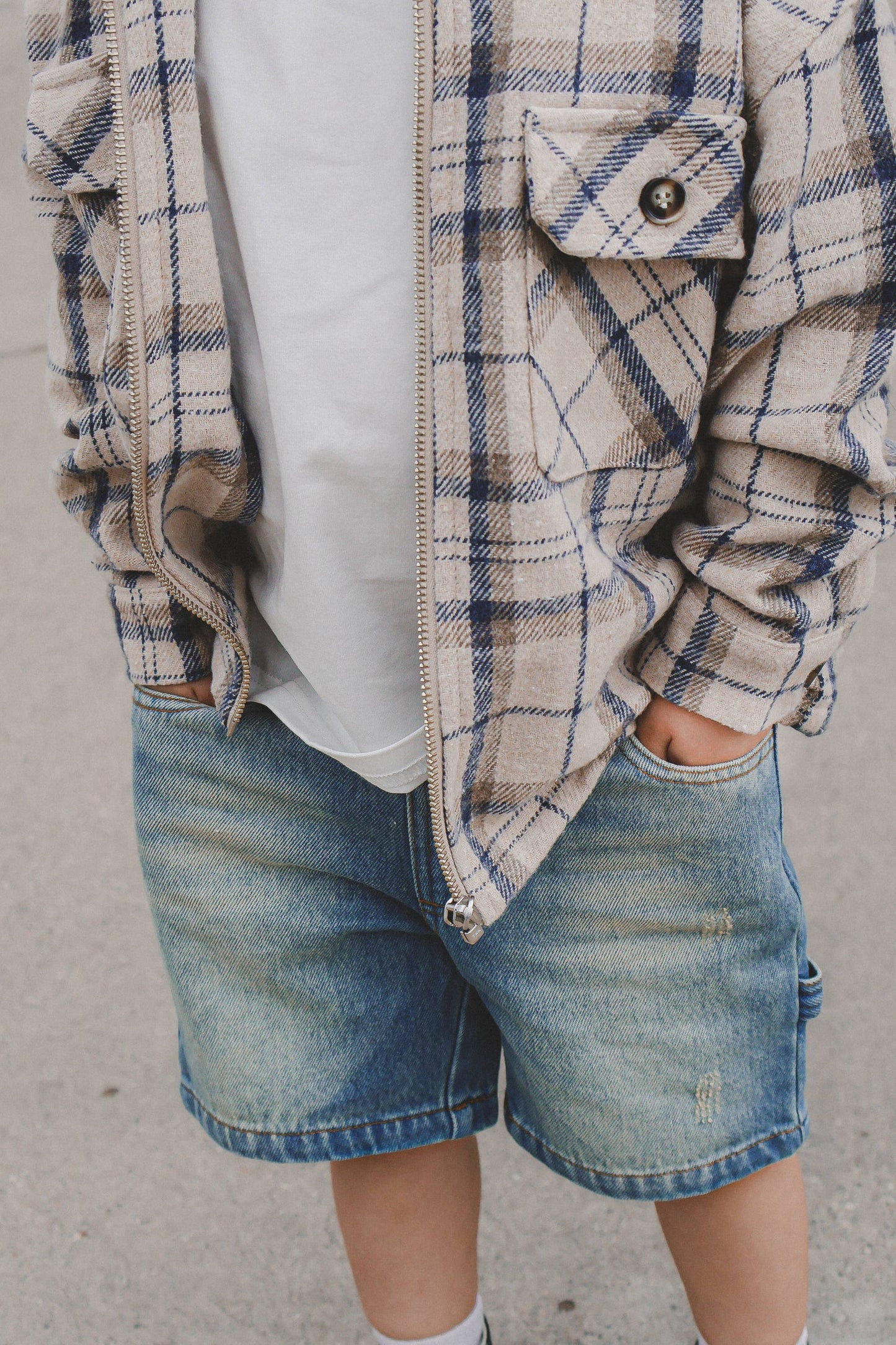 Hooded Flannel Jacket