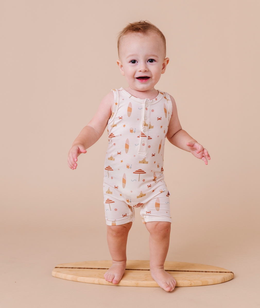 Beach Break Sleeveless Romper