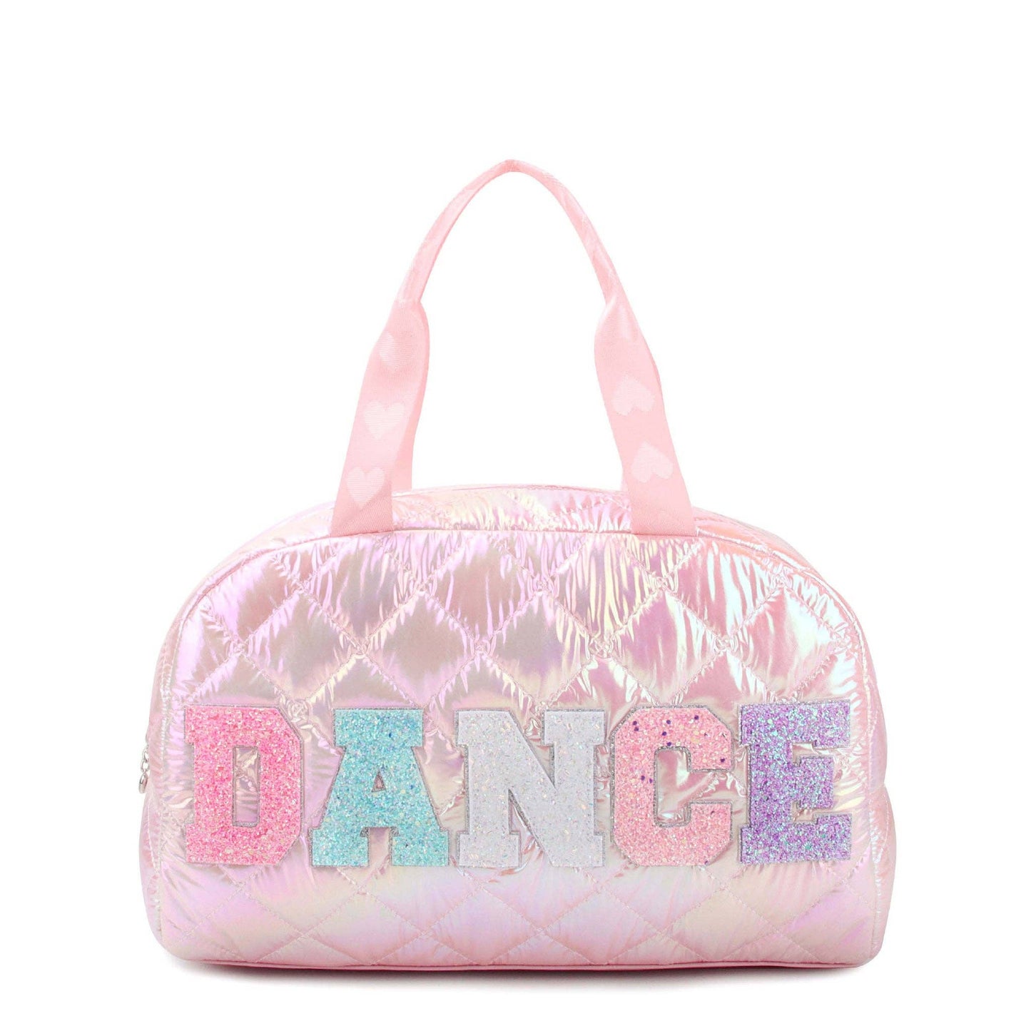 'Dance' Metallic Quilted Medium Duffle Bag