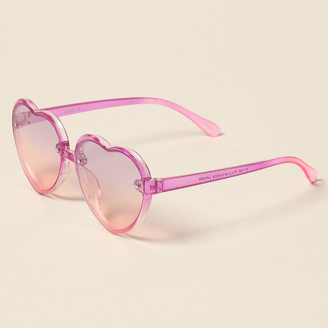 Kid's Heart Shaped Sunglasses