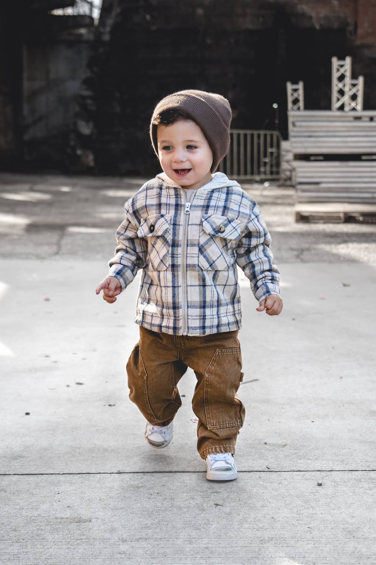 Hooded Flannel Jacket