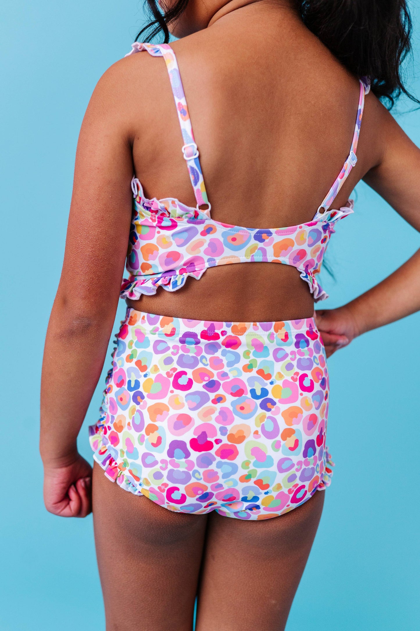Leopard Bandeau Ruffle 2-Piece