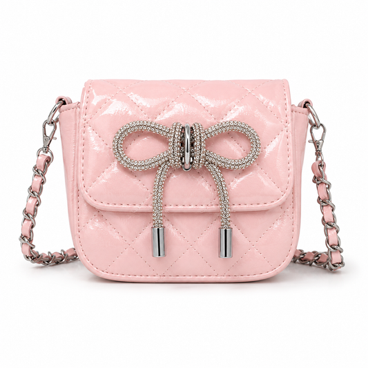 Quilted Bow Crossbody