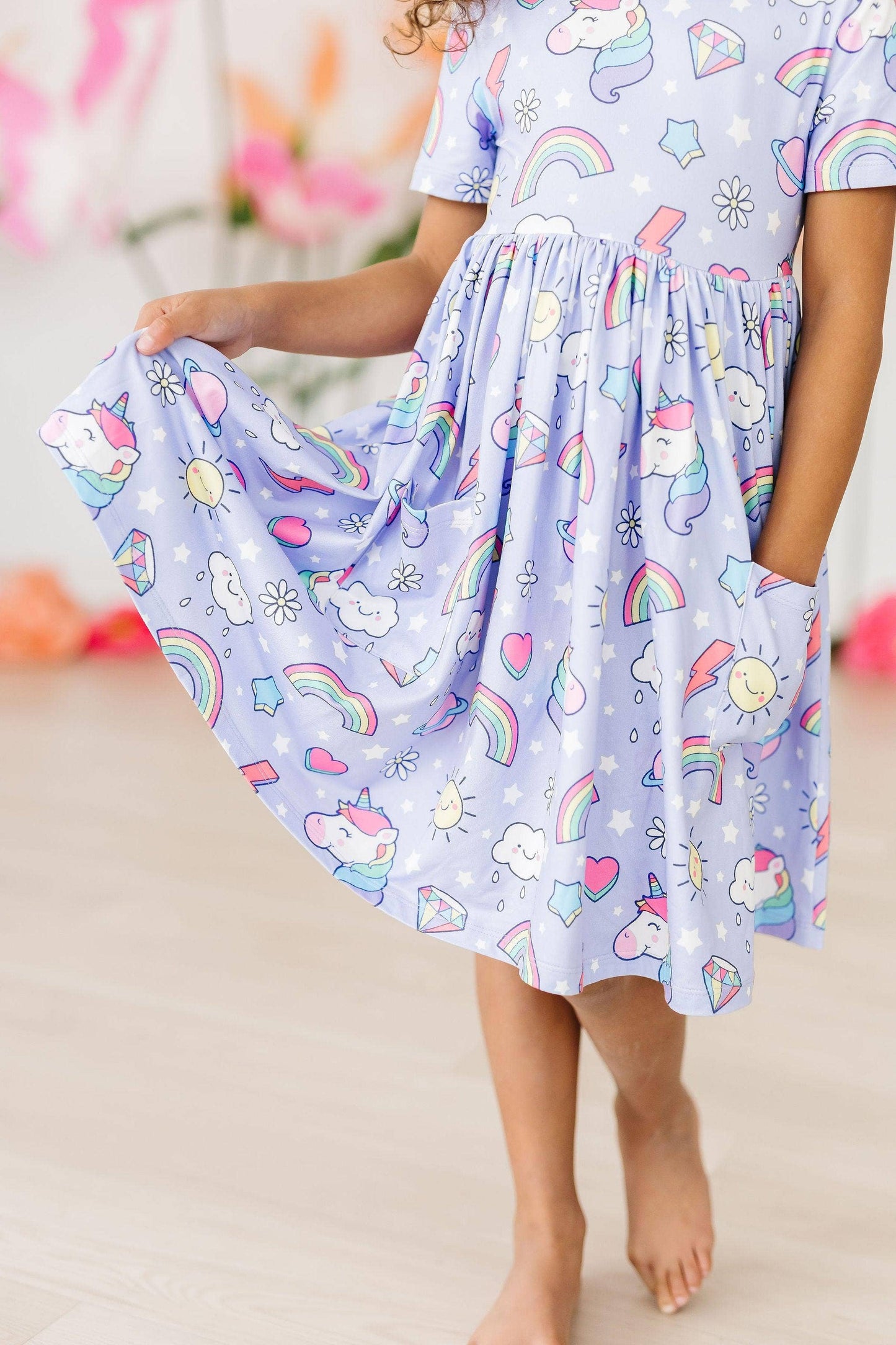 Galactic Unicorns Twirl Dress