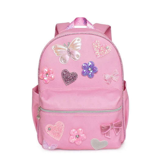 Butterfly, Heart, Daisy, & Bow Patch Backpack