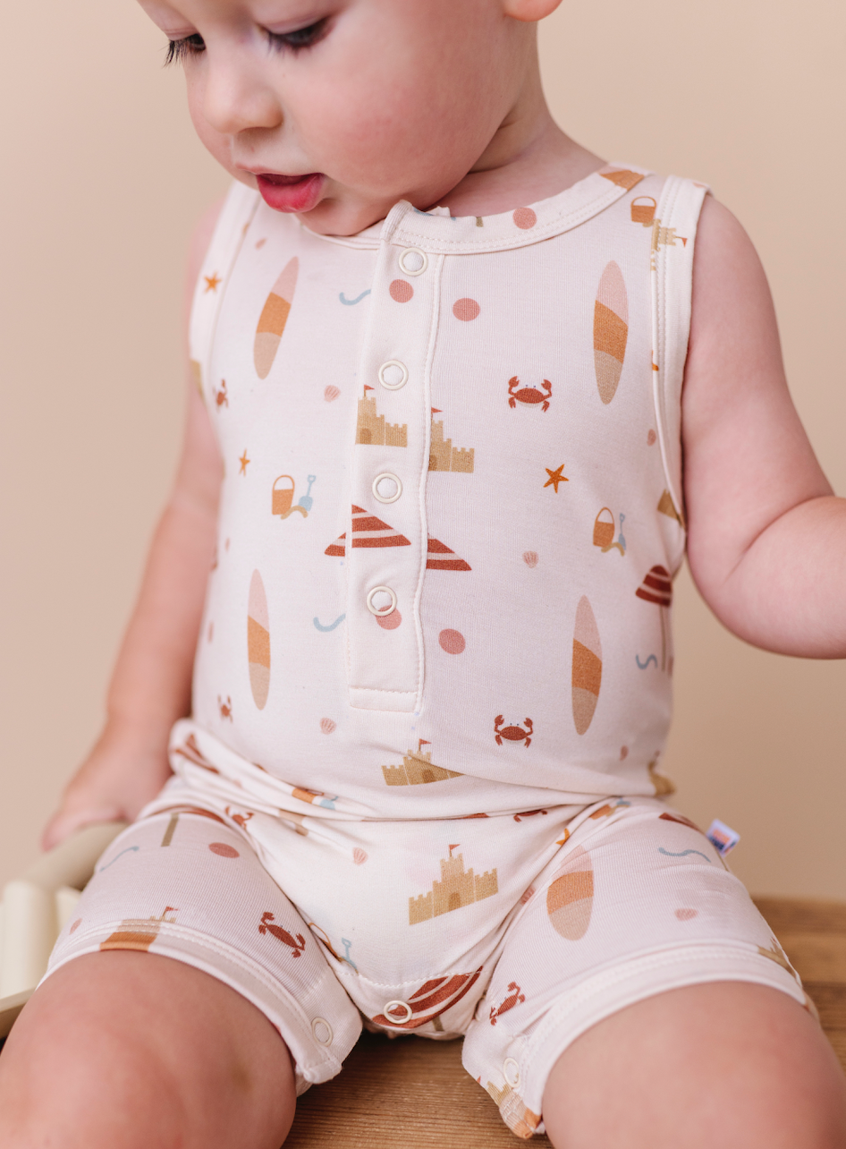 Beach Break Sleeveless Romper