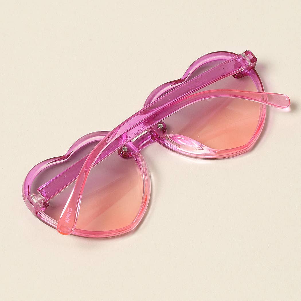 Kid's Heart Shaped Sunglasses