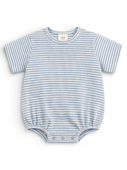 Ribbed T-Shirt Bubble - Blue