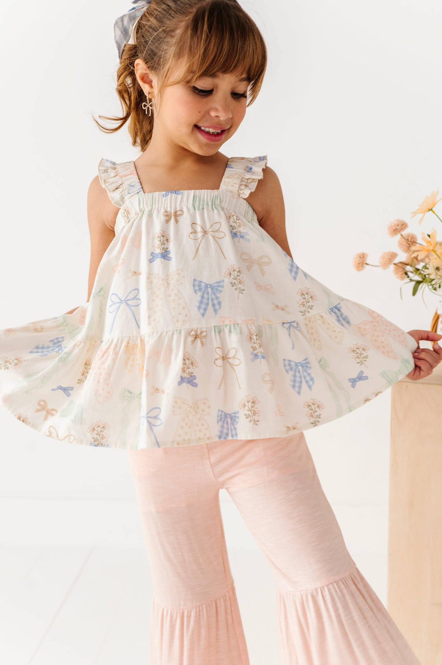 Garden Bows Peplum + Flare Set