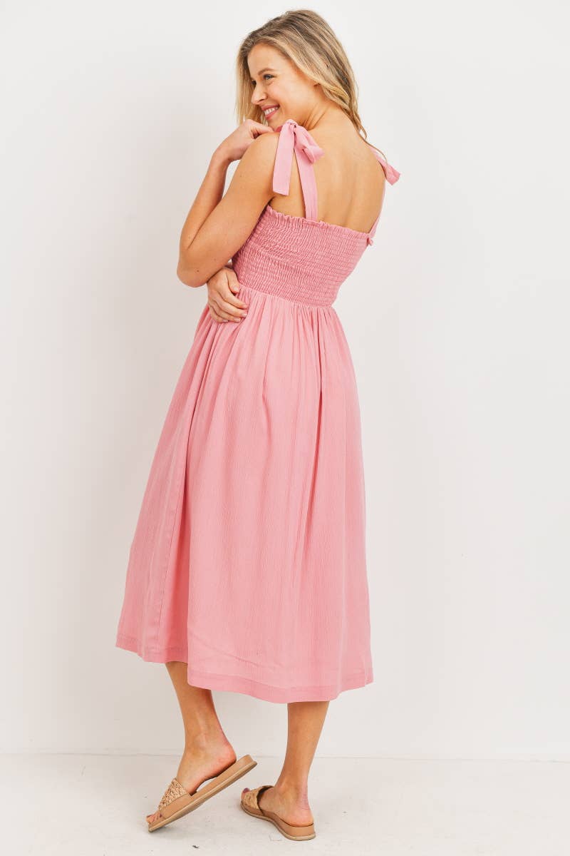 Tie Strap Maternity Dress