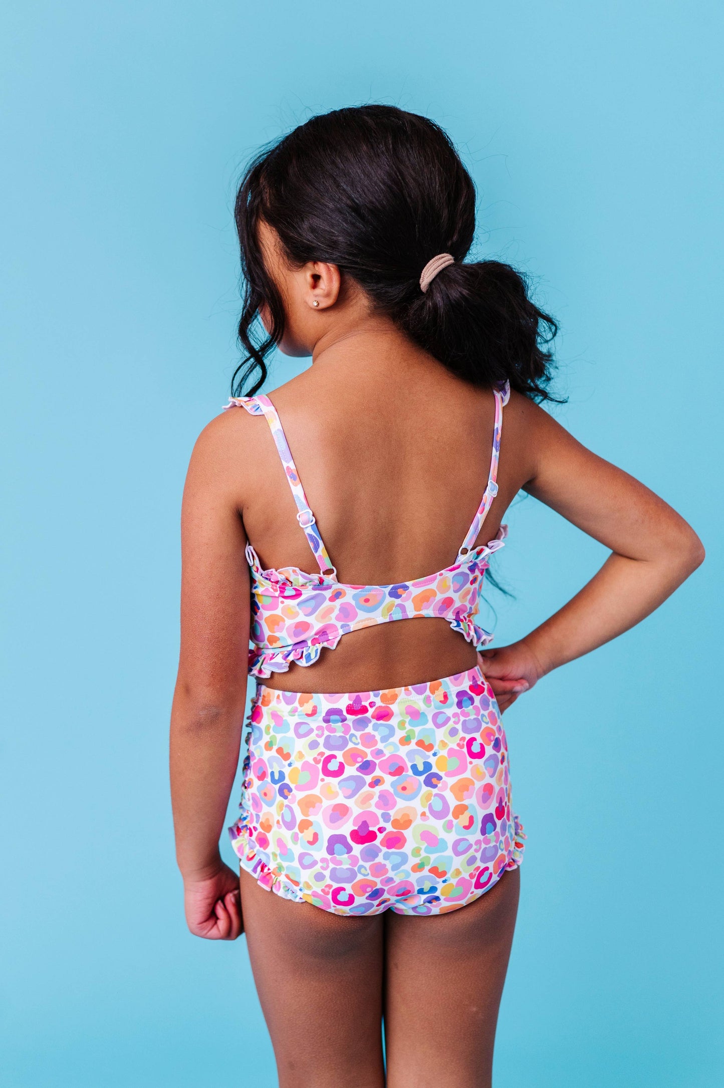 Leopard Bandeau Ruffle 2-Piece