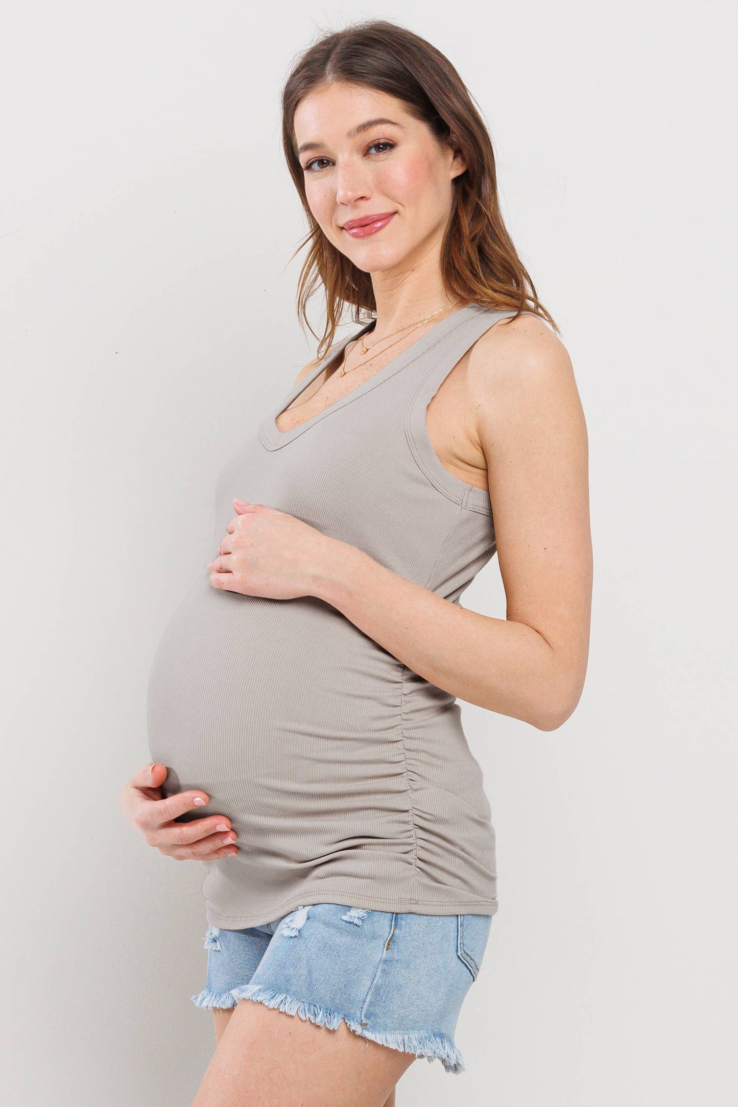 Maternity Ribbed Tank Top