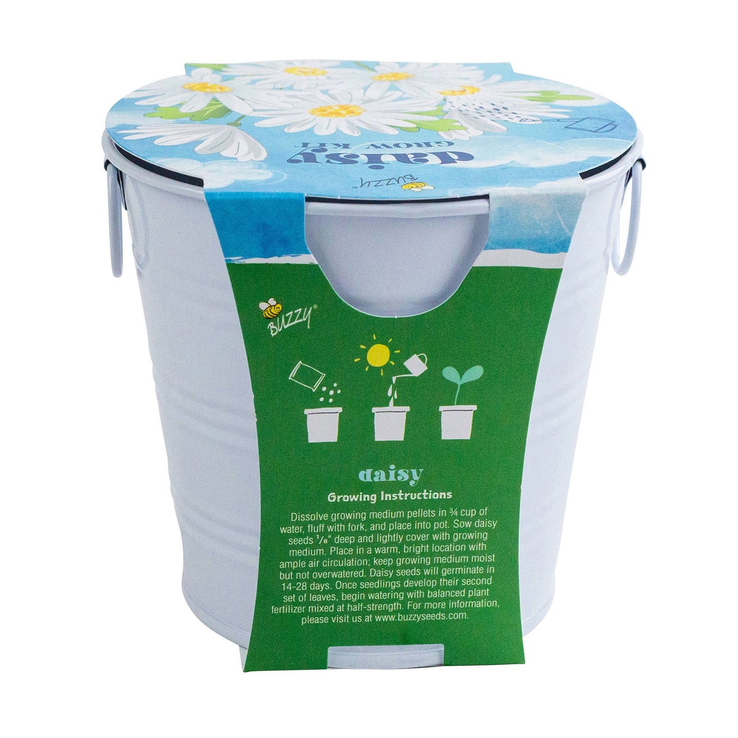 Kids Flower Grow Pail | Daisy Grow Kit |