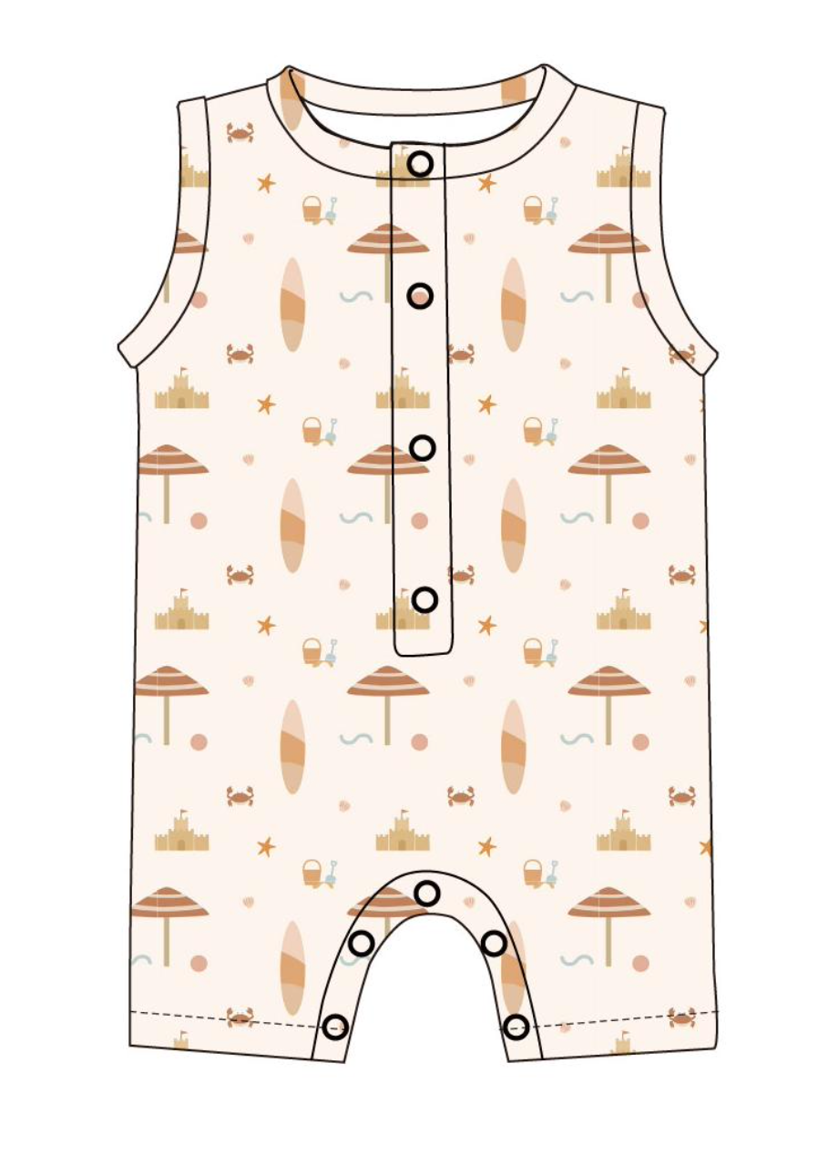 Beach Break Sleeveless Romper