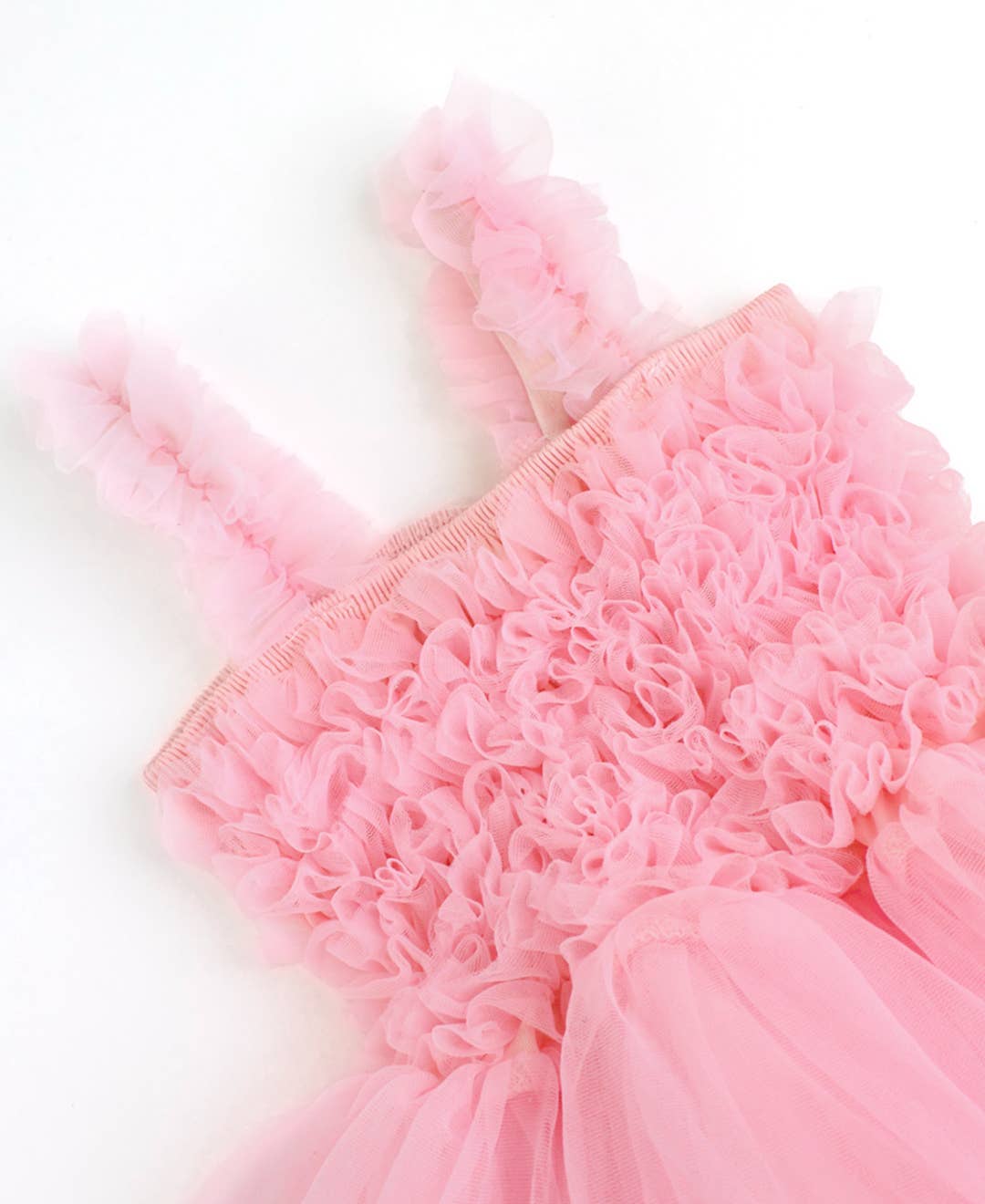 Pink Tulle Sleeveless Princess Dress