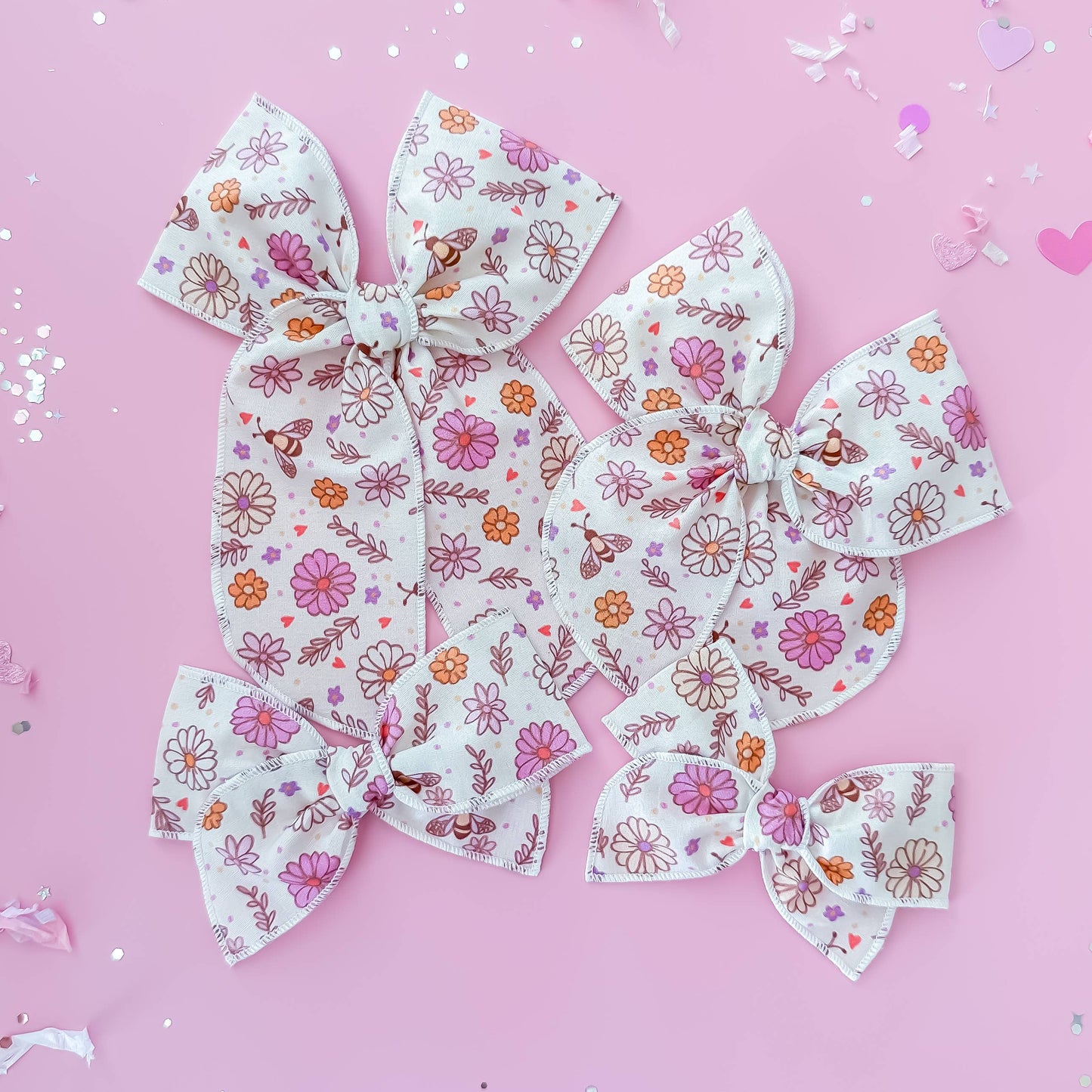 Flowers and Bees Bow