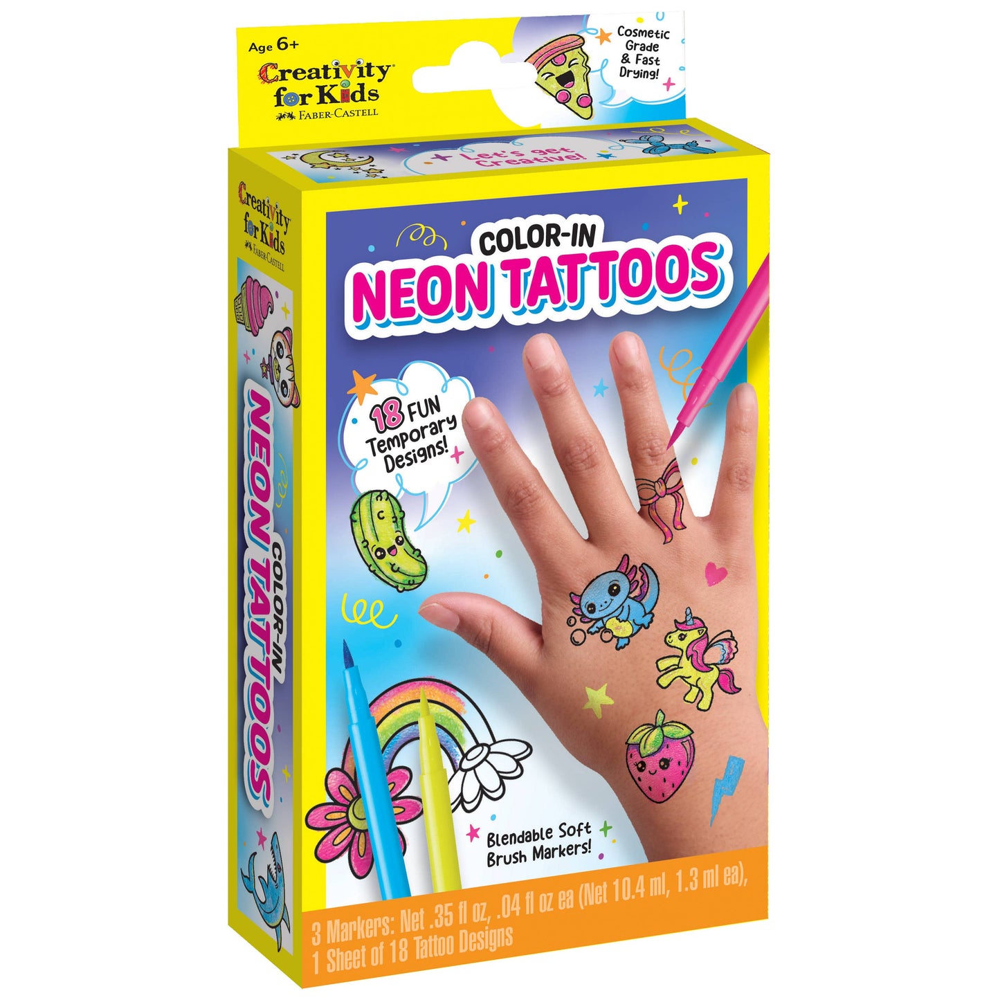 Color in Neon Tattoos Mini Craft Kit