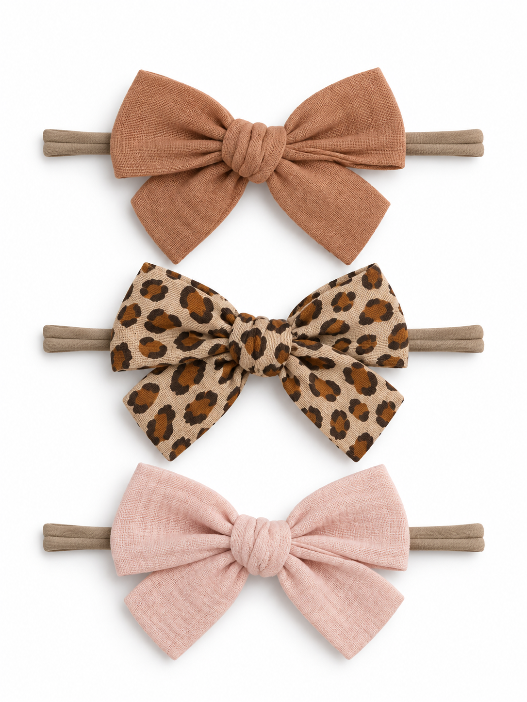 3-Pack Nylon Bows - Cleo