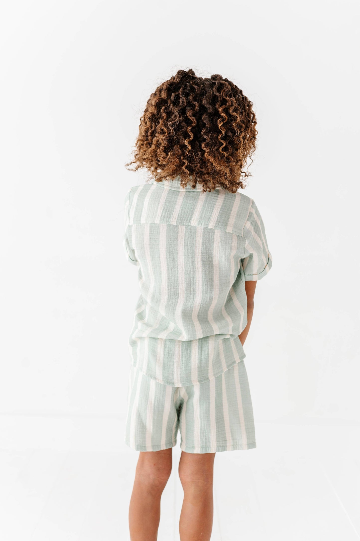 Boys Linen Set - Mint