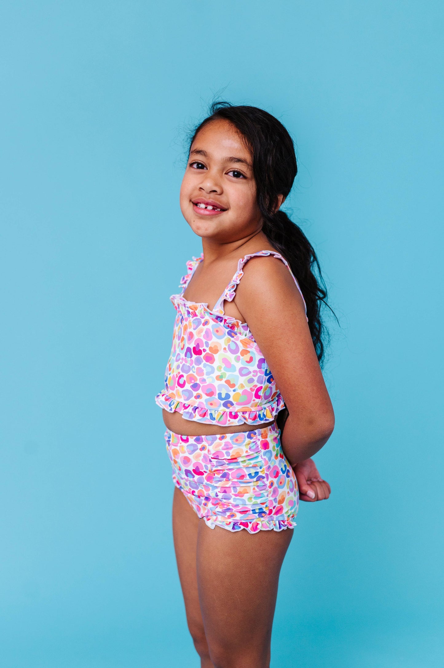 Leopard Bandeau Ruffle 2-Piece