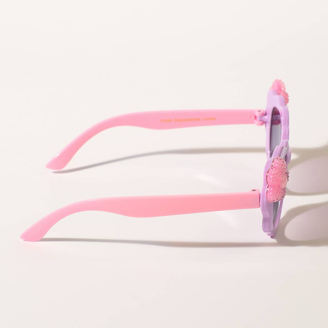 Colorful Fashion Sunglasses with Flower