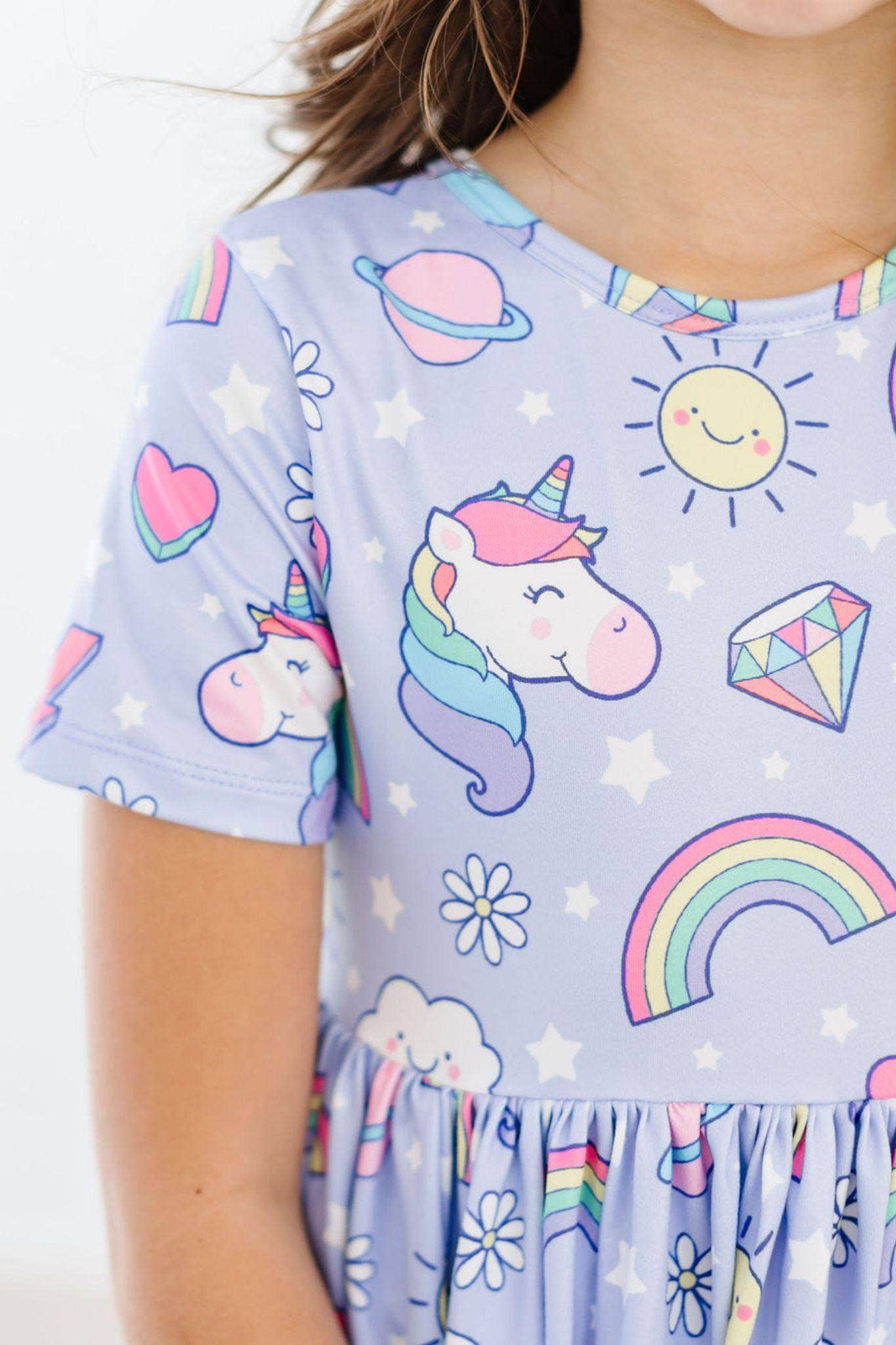 Galactic Unicorns Twirl Dress