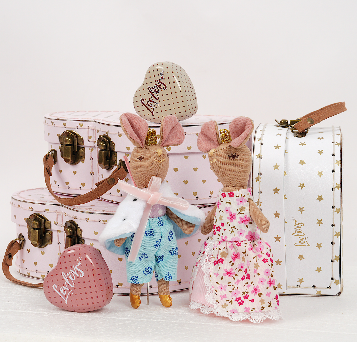 Prince and Princess Mice in a Case 