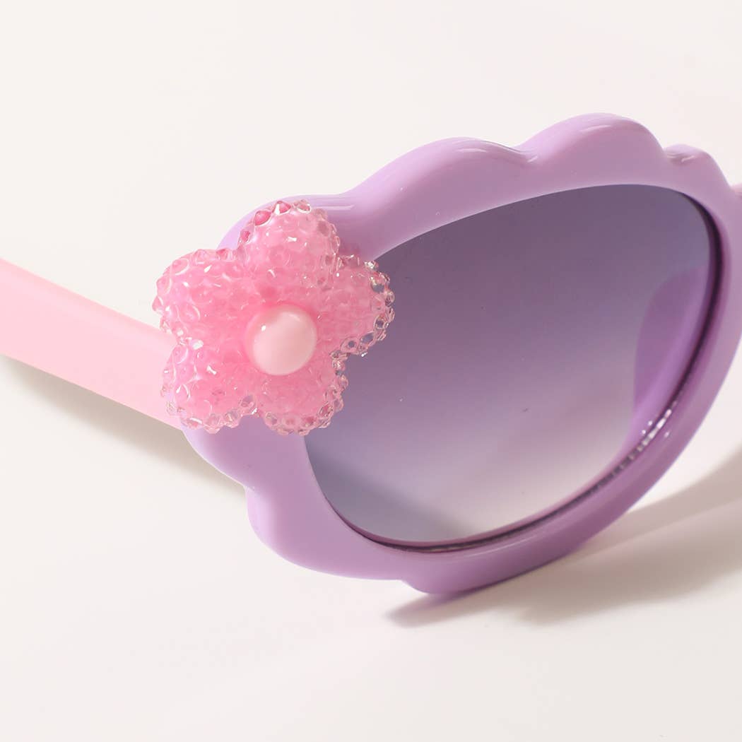 Colorful Fashion Sunglasses with Flower