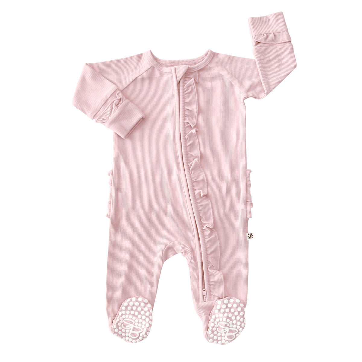 Perfect Pink Ruffle Footie