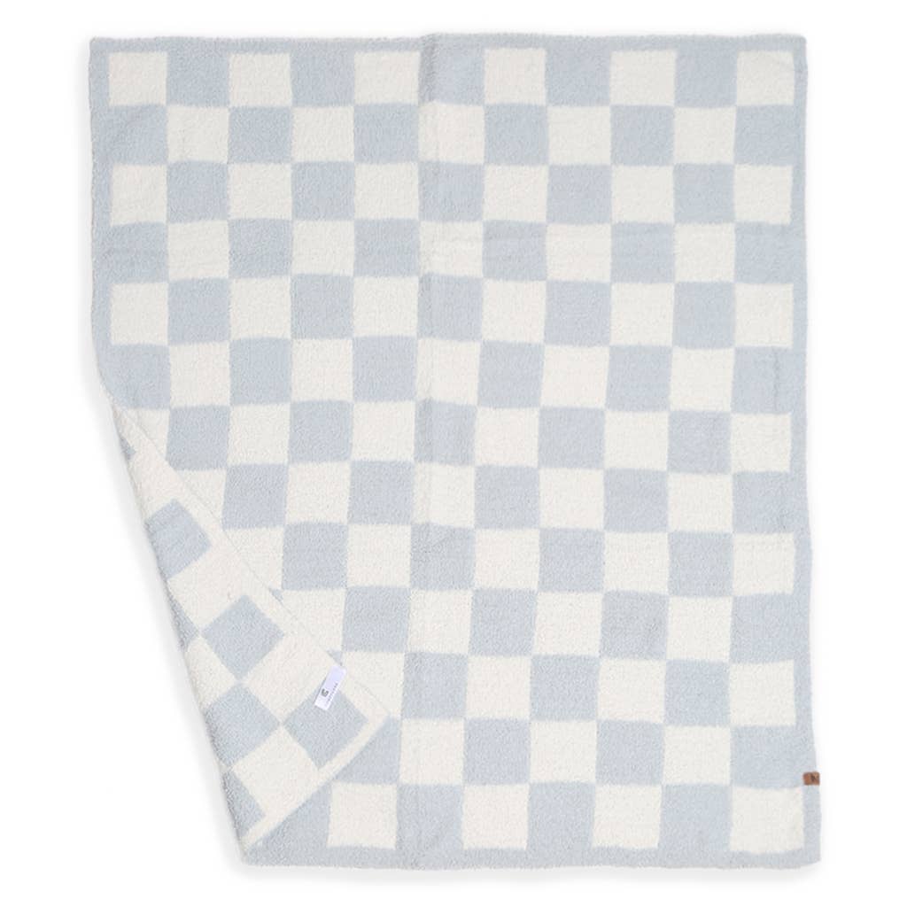 Blue Checkered Soft Blanket