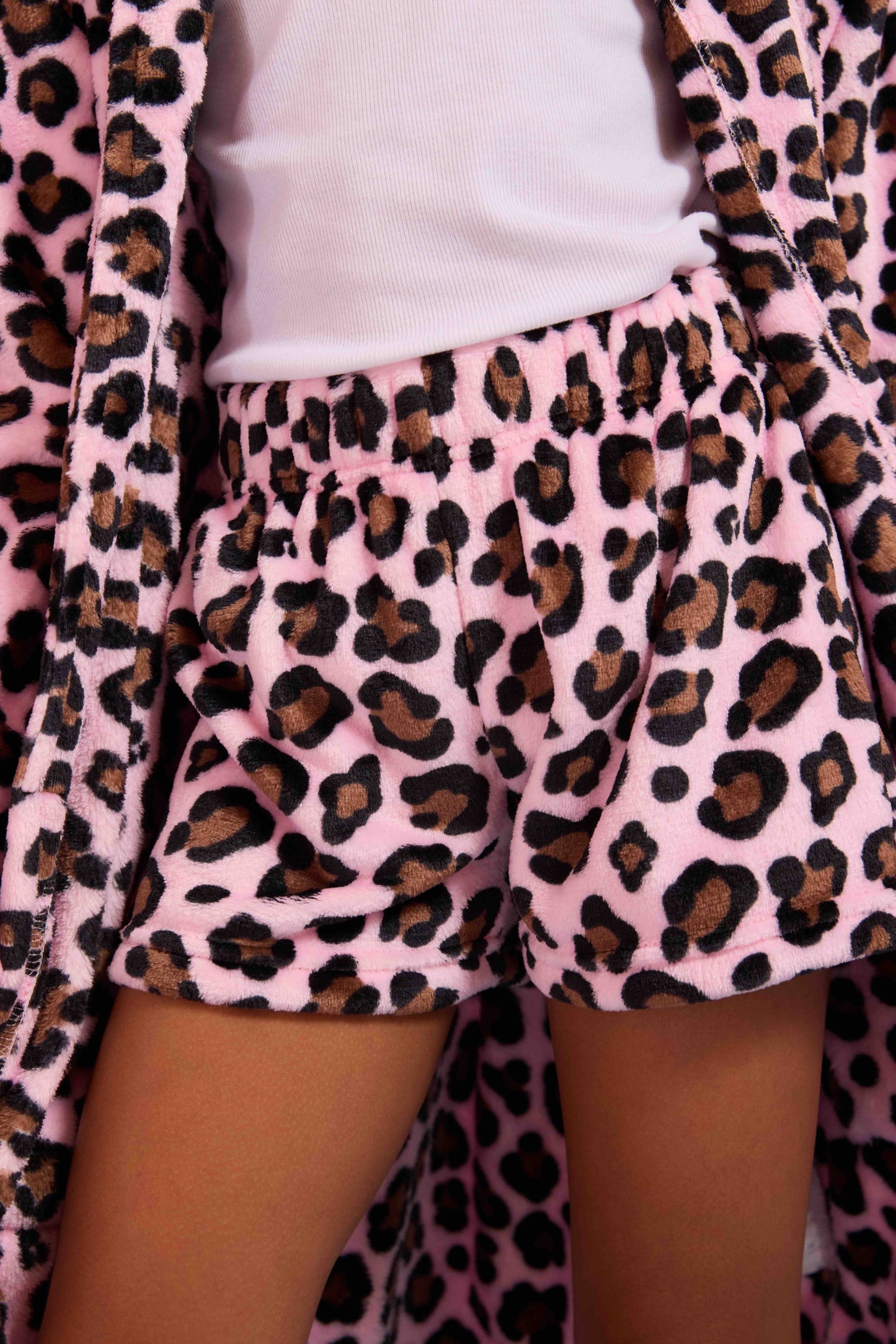 Leopard Cozy Pajama Shorts